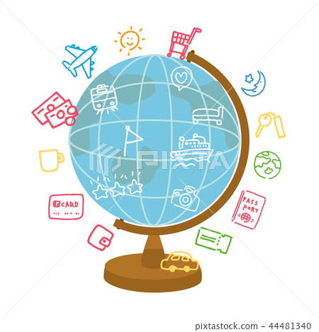 Overseas travel image illustration 44481340