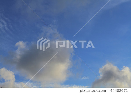 a Blue sky at summer time at hong kong 44482671