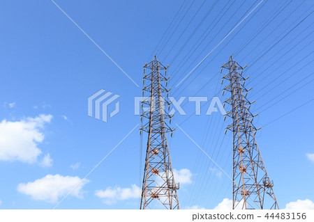 Autumn sky and tower Autumn sky and tower 44483156