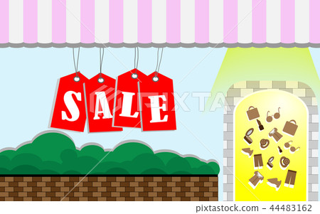 Shop for more discounted goods, with the sale sign Shop for more discounted goods, with the sale sign 44483162