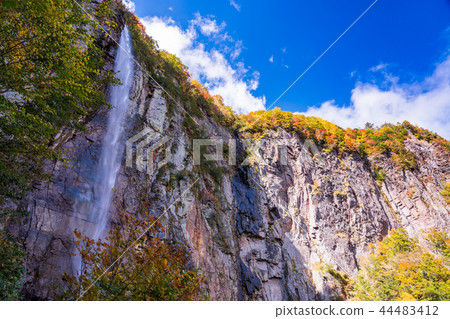 （長野）Yonago Daifufu Fudo瀑布的彩色葉子 44483412