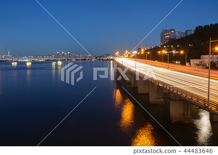 漢江,夜景,公寓,建築,建築,反射,東吉,首爾 漢江,夜景,公寓,建築,建築,反射,東吉,首爾 44483646