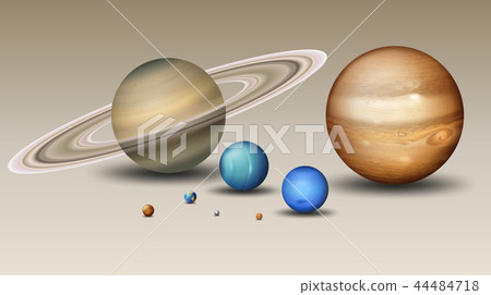 Set of solar system element - Stock Illustration [44484718] - PIXTA