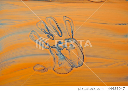 hand print on glass hand print on glass 44485047