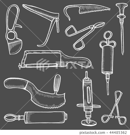 Medical tool collection illustration Medical tool collection illustration 44485362