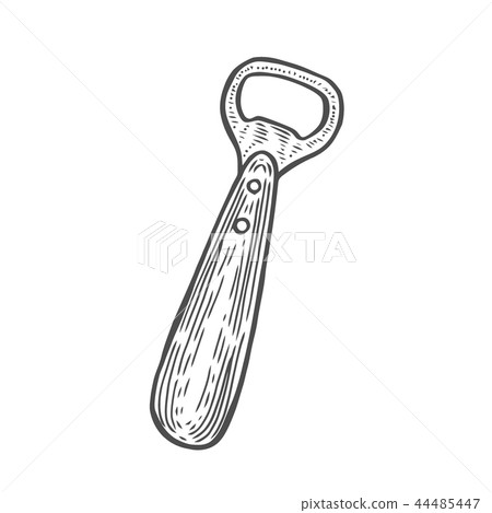 Bottle opener illustration Bottle opener illustration 44485447