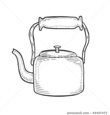 Vintage metallic kettle 44485455
