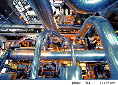 Industrial zone, Steel pipelines and equipment Industrial zone, Steel pipelines and equipment 44486566