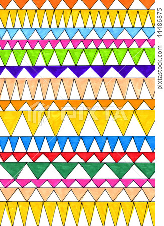 Abstract colorful triangles pattern 44486875