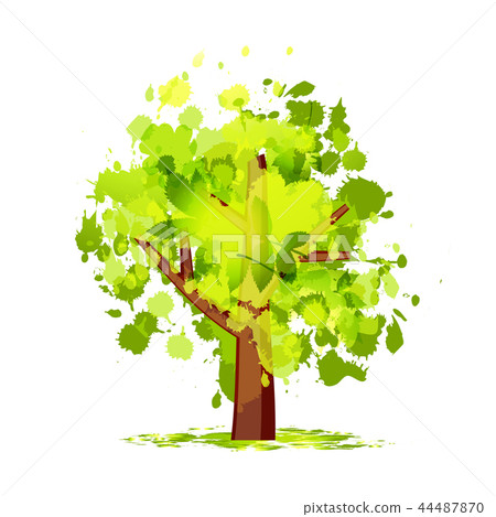 Abstract green tree for your design 44487870