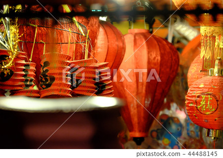 Close up of red lantern 44488145