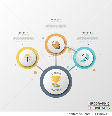 Modern Infographic Vector Template - Stock Illustration [44488712] - PIXTA