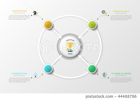 Modern Infographic Vector Template Modern Infographic Vector Template 44488786