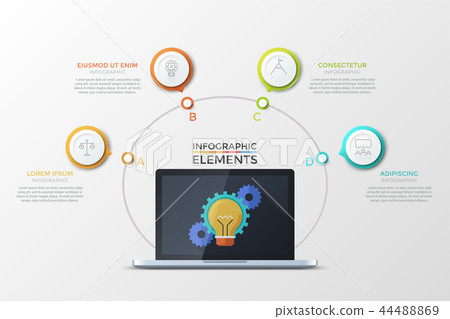 Modern Infographic Vector Template 44488869