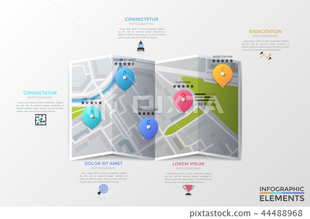 Modern Infographic Vector Template 44488968