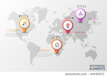 Modern Infographic Vector Template Modern Infographic Vector Template 44488972
