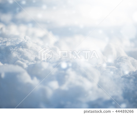 View of snow, texture, white surface snowflakes 44489266