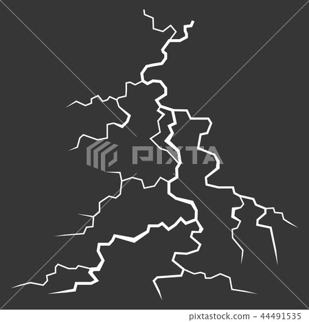Lightning Bolt on Black Background.... - Stock Illustration [44491535 ...