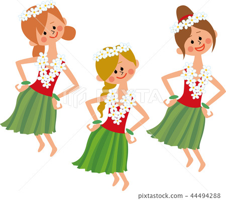 草裙舞女郎 44494288