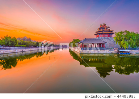 Beijing, China Forbidden City Moat 44495985