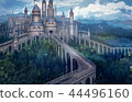 Castle distant view background fantasy 44496160