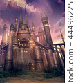 Castle _ evening scenery background fantasy 44496225