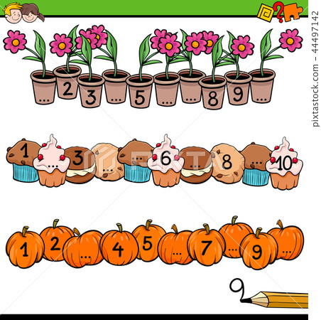mathematical counting activity for preschool kids 44497142