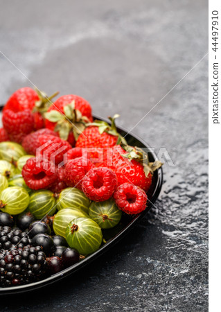 Image of blackberry, strawberry, raspberry, gooseberry, black currant Image of blackberry, strawberry, raspberry, gooseberry, black currant 44497910
