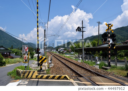 Chuo Main Line towards Nojiri Station Tracks and Atera crossing 44497912