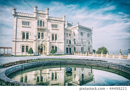 Miramare castle near Trieste, analog filter Miramare castle near Trieste, analog filter 44498221