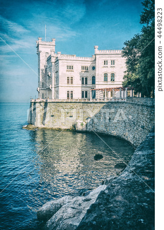Miramare castle near Trieste, analog filter 44498223