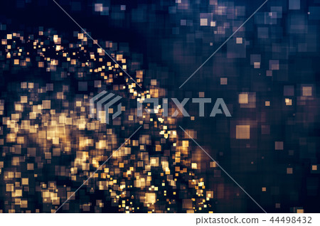 Glitter lights abstract defocused christmas background 44498432