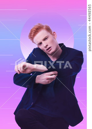 Tempting charming guy seducing Tempting charming guy seducing 44498565