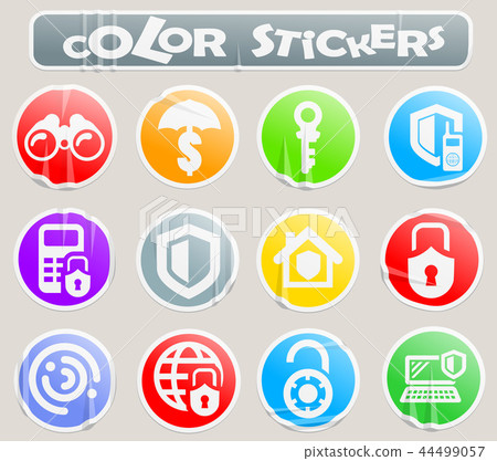 Security and protection color stickers Security and protection color stickers 44499057