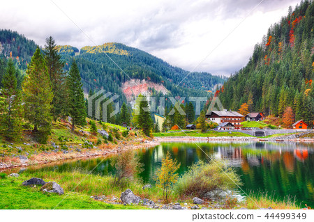 Beautiful view of idyllic colorful autumn scenery 44499349