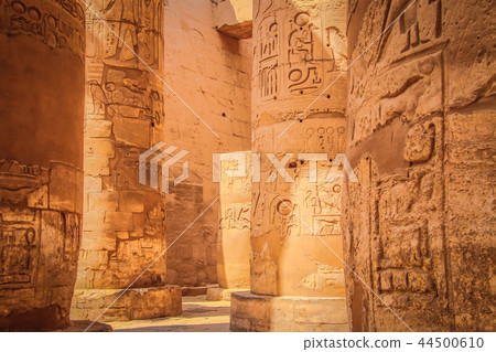 Ruins of the beautiful ancient temple in Luxor. Ruins of the beautiful ancient temple in Luxor. 44500610
