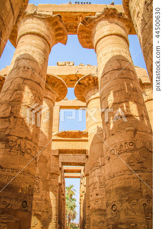 Ruins of the beautiful ancient temple in Luxor. Ruins of the beautiful ancient temple in Luxor. 44500630
