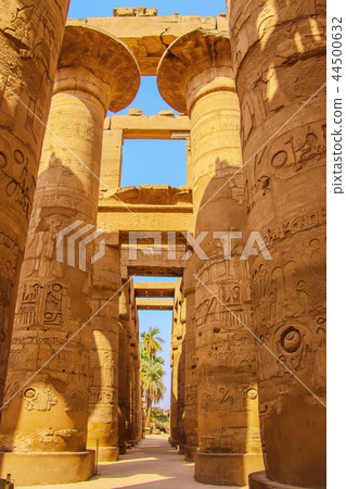 Ruins of the beautiful ancient temple in Luxor. Ruins of the beautiful ancient temple in Luxor. 44500632