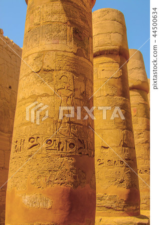 Ruins of the beautiful ancient temple in Luxor. Ruins of the beautiful ancient temple in Luxor. 44500634