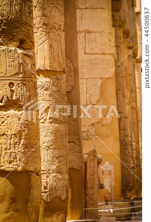 Ruins of the beautiful ancient temple in Luxor. Ruins of the beautiful ancient temple in Luxor. 44500637