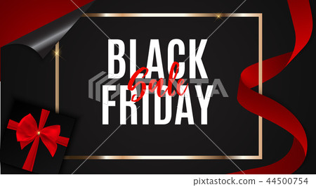 Black Friday Sale Banner Template. Vector Illustration. EPS10 Black Friday Sale Banner Template. Vector Illustration. EPS10 44500754