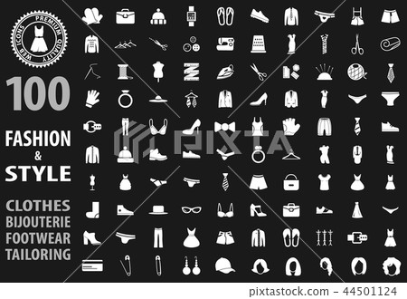 Fashion icons set Fashion icons set 44501124