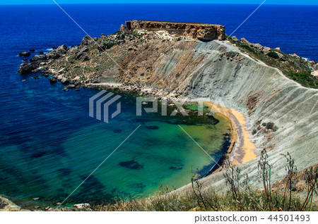View of the Gnejna Bay from the hill 44501493