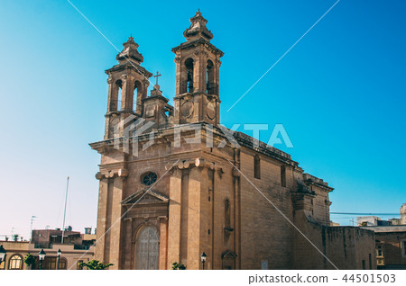 View to St. Ubaldesca Church in Paola 44501503