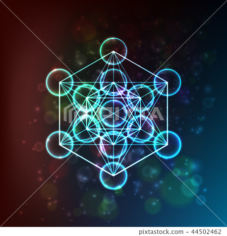 Flower of Life. Sacred Geometry. Symbol of Harmony and Balance. Vector 44502462