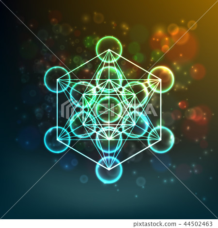 Flower of Life. Sacred Geometry. Symbol of Harmony and Balance. Vector 44502463