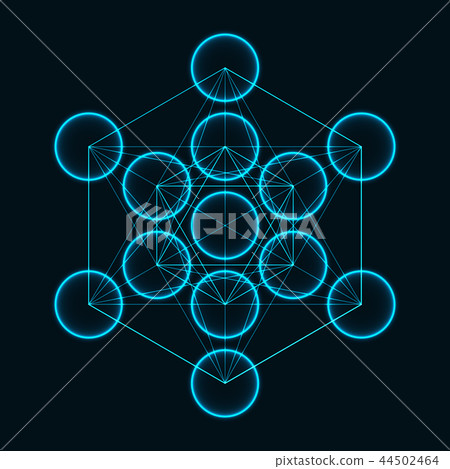 Flower of Life. Sacred Geometry. Symbol of Harmony and Balance. Vector 44502464