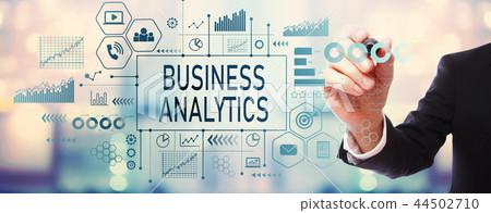 Business Analytics with businessman Business Analytics with businessman 44502710