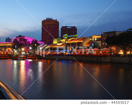 Singapore night view Clarke Quay Singapore night view Clarke Quay 44503017