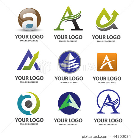 creative letter a logo set concept creative letter a logo set concept 44503024